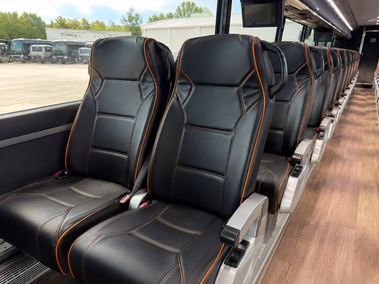 newark charter bus interior gallery