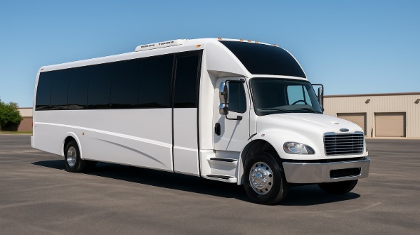 Exterior of Charter Bus Company Hillsborough's 18 Passenger Minibus in Hillsborough