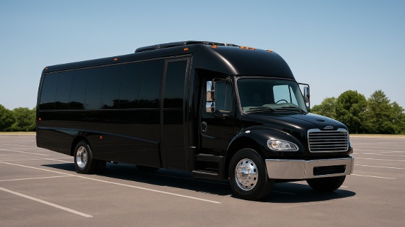Exterior of Charter Bus Company Hillsborough's 20 Passenger Mini bus in Hillsborough