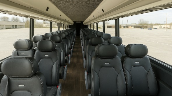 Interior of Charter Bus Company Hillsborough's 20 Passenger Mini bus in Hillsborough