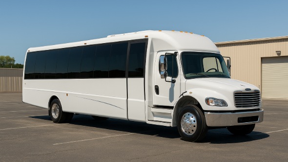 Exterior of Charter Bus Company Hillsborough's 25 Passenger Mini bus in Hillsborough