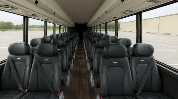Interior of Charter Bus Company Hillsborough's 30 Passenger Minibus in Hillsborough