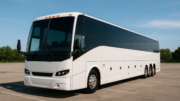 Exterior of Charter Bus Company Hillsborough's 50 Passenger Charter Bus in Hillsborough