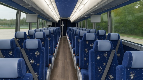 hillsborough 50 passenger charter bus inside