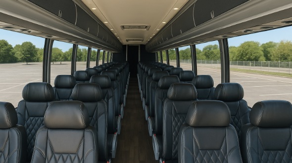 hillsborough 55 passenger charter bus inside