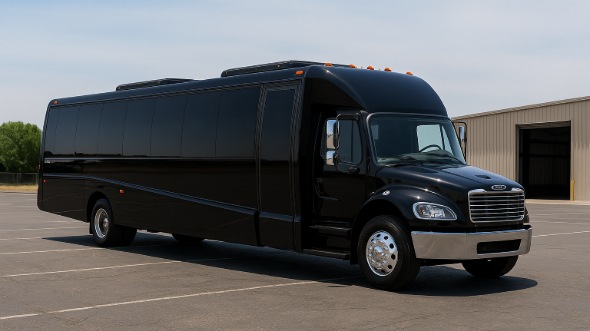 Exterior of Charter Bus Company Hillsborough's Party Bus in Hillsborough