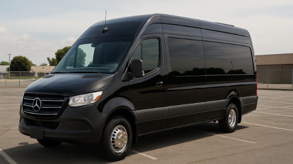 Exterior of Charter Bus Company Hillsborough's Sprinter Van Rental With Driver in Hillsborough